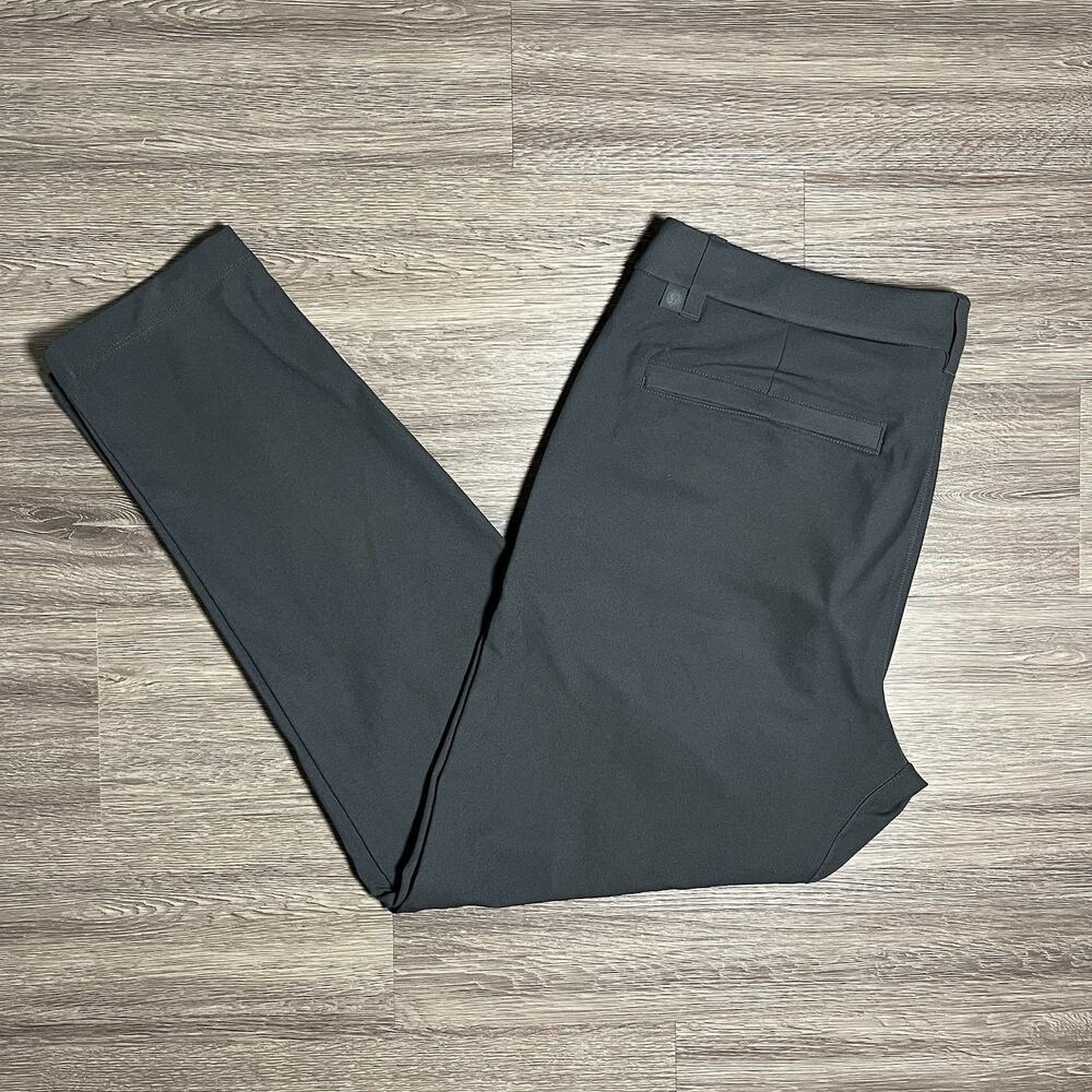 Lululemon ABC Slim-Fit 5 Pocket Pants Mens 34x28 Obsidian Warpstreme LM5AQYS EUC